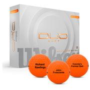 Wilson Duo Soft Orange Golf Balls