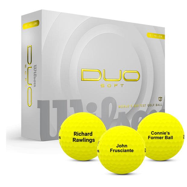 Wilson Duo Soft Yellow Golf Balls