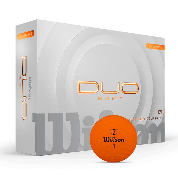 Custom Wilson Duo Soft Orange Golf Balls One Dozen