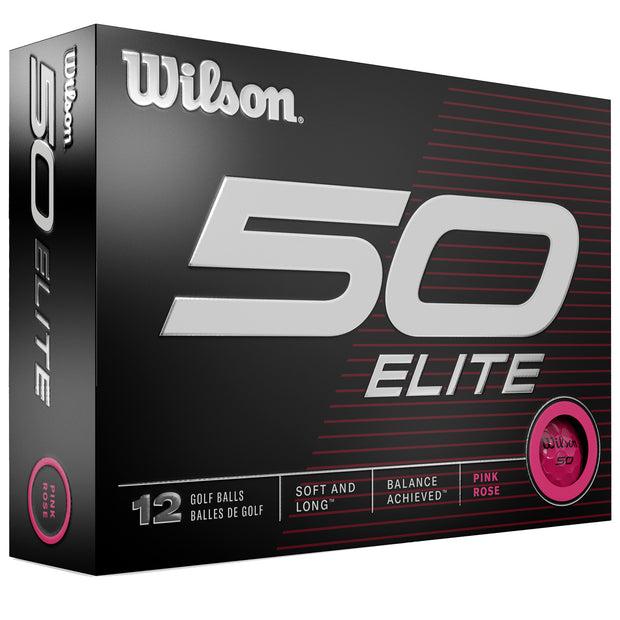 Wilson 50 Elite Pink Golf Balls