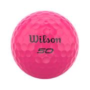 Wilson 50 Elite Pink Golf Balls