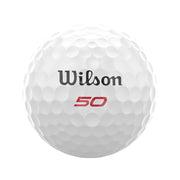 Wilson 50 Elite Golf Balls - LOGO OVERRUN