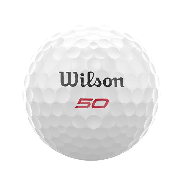 Wilson 50 Elite Golf Balls - LOGO OVERRUN