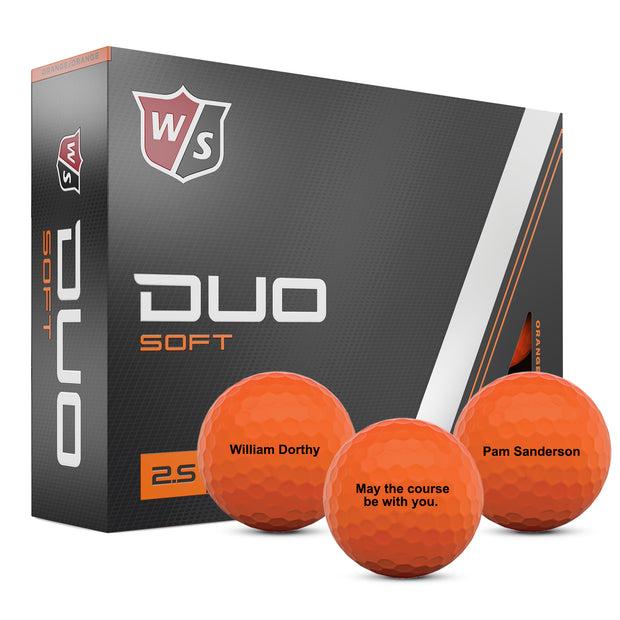 Wilson Duo Soft Orange Golf Balls