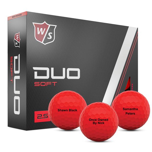 Wilson Duo Soft Red Golf Balls