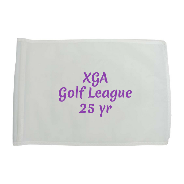 Golf Flag - White