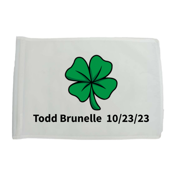 Golf Flag - White