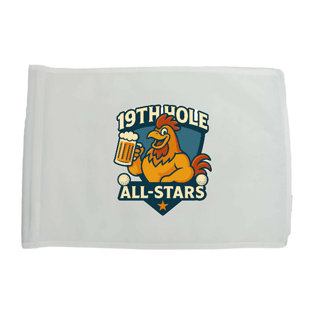 Golf Flag - White