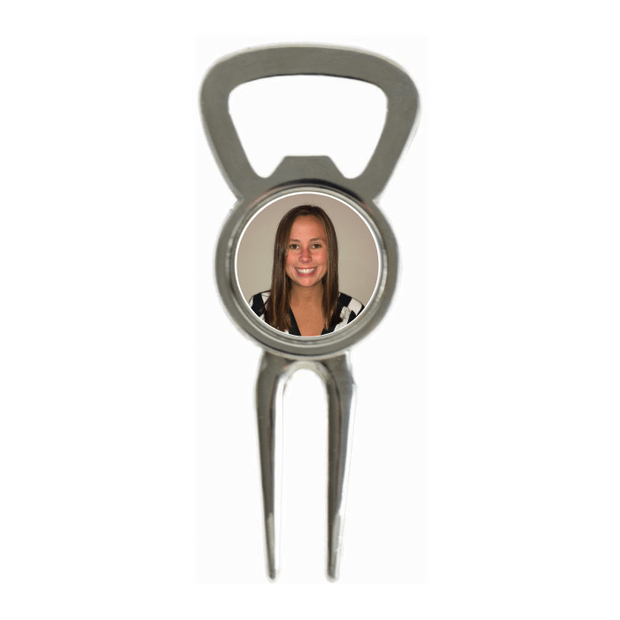 Divot Tool Bottle Opener Shiny Silver