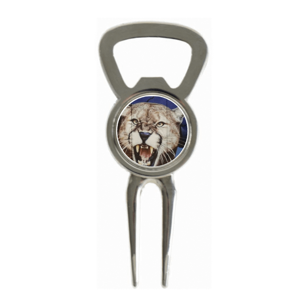 Divot Tool Bottle Opener Shiny Silver