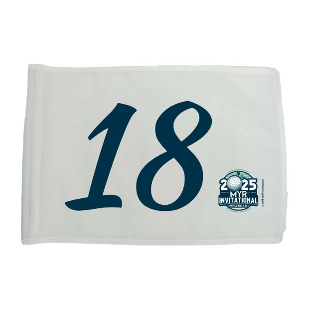 Golf Flag - White