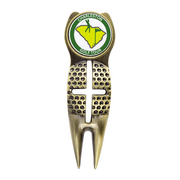 Brass Crosshairs Divot Tool