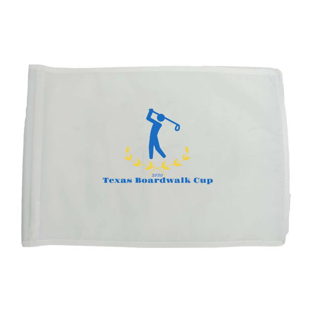 Golf Flag - White