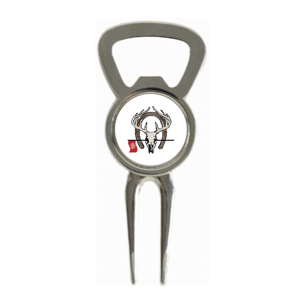 Divot Tool Bottle Opener Shiny Silver