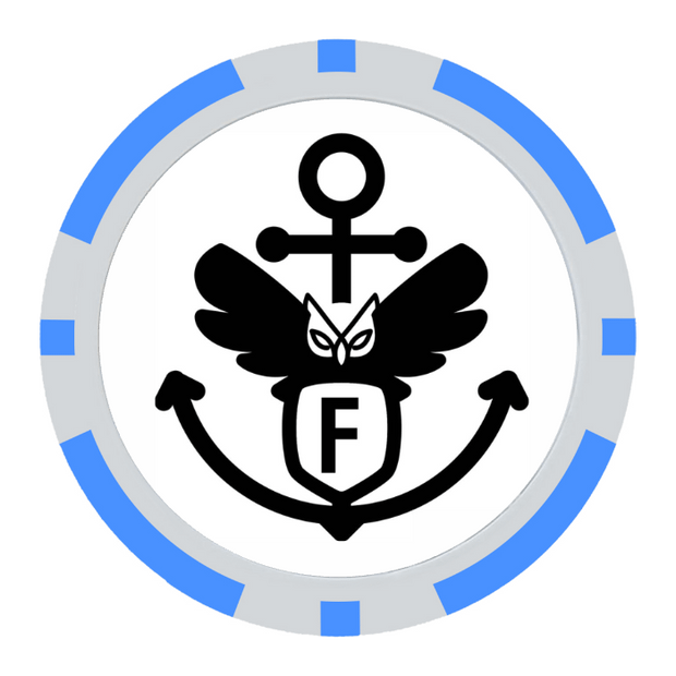 Light Blue Poker Chips