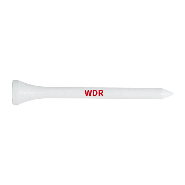 White Wood Golf Tees - 100 PACK