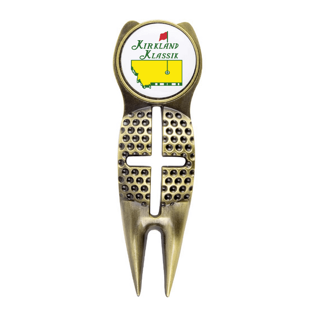 Brass Crosshairs Divot Tool