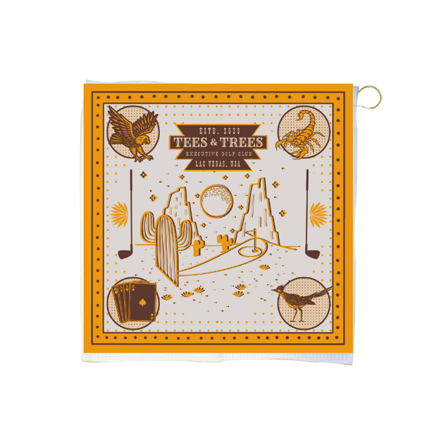 Custom 16" x 16" Waffle Golf Towel