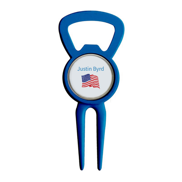 Divot Tool Bottle Opener Navy Blue