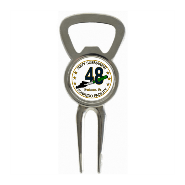 Divot Tool Bottle Opener Shiny Silver