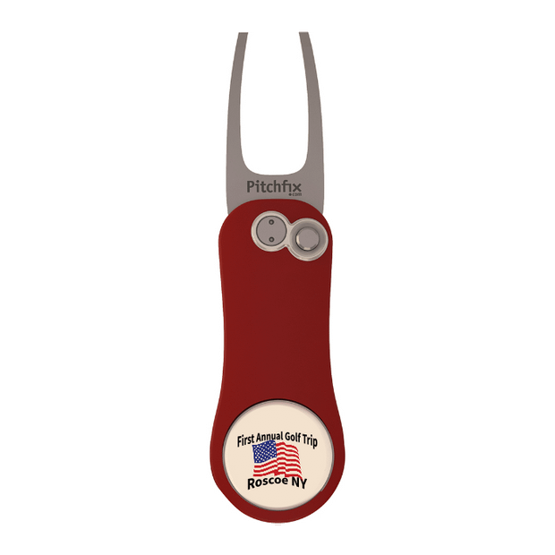 Red Pitchfix Original 2.0 Divot Tool