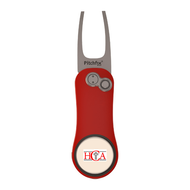 Red Pitchfix Hybrid 2.0 Divot Tool