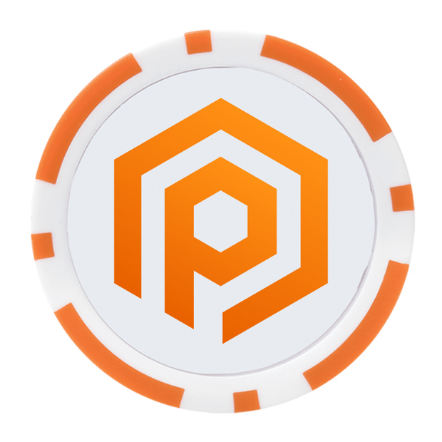 Orange Poker Chips