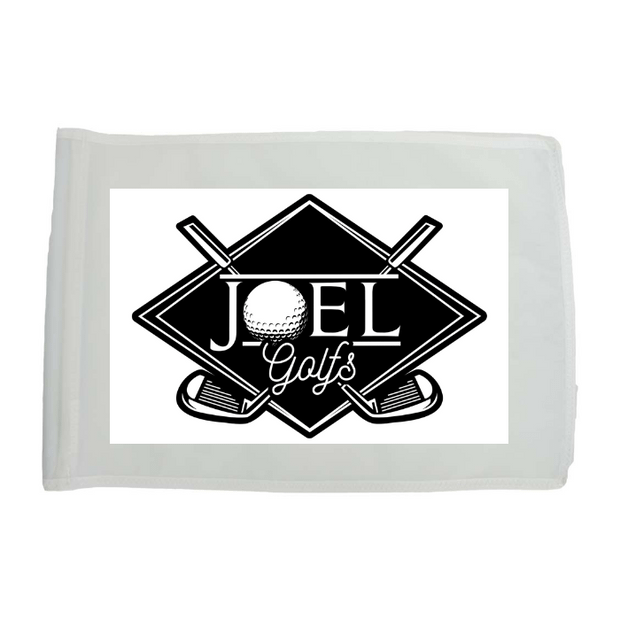 Golf Flag - White
