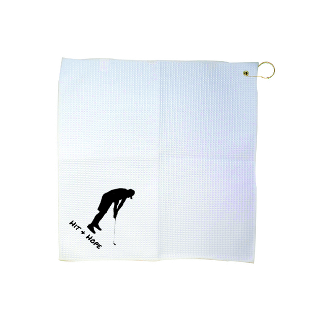 Custom 16" x 16" Waffle Golf Towel