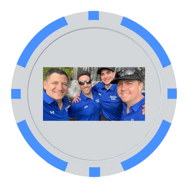 Light Blue Poker Chips