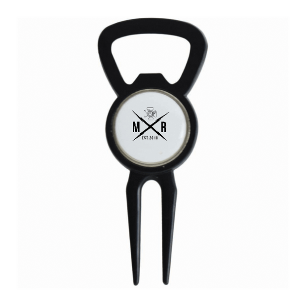 Divot Tool Bottle Opener Black