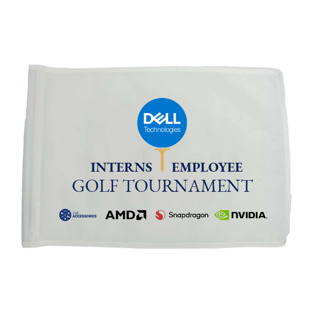 Golf Flag - White