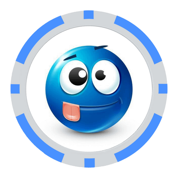 Light Blue Poker Chips