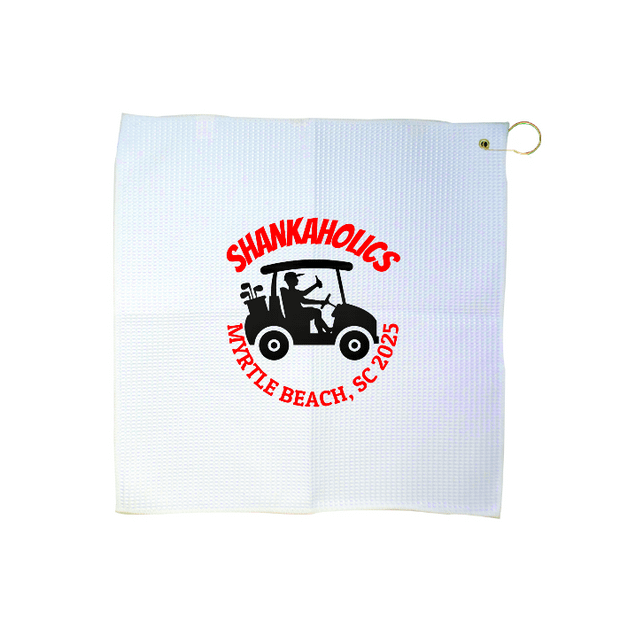 Custom 16" x 16" Waffle Golf Towel