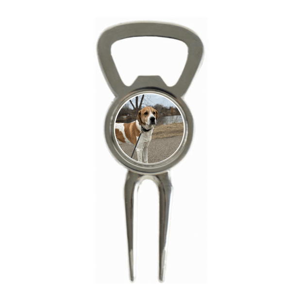 Divot Tool Bottle Opener Shiny Silver