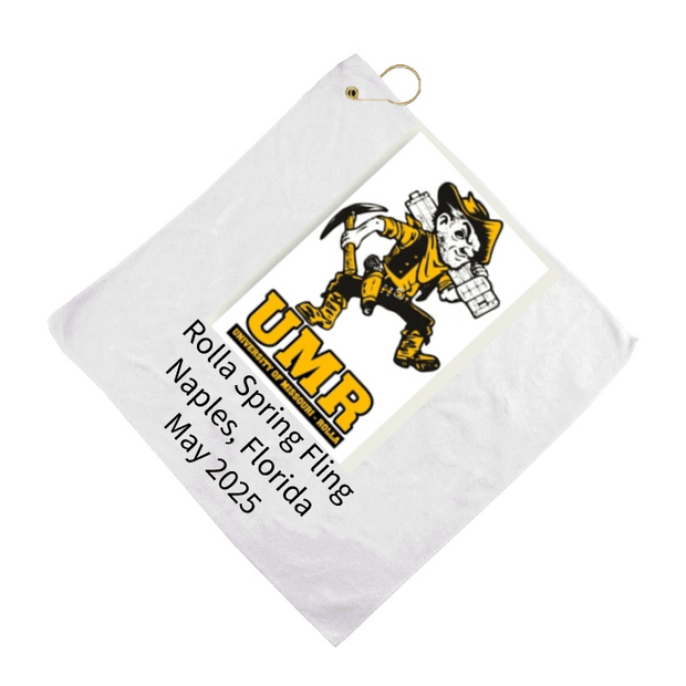 Custom 16" x 16" Golf Towel