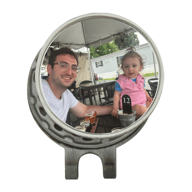 Hat Clip Ball Marker Silver