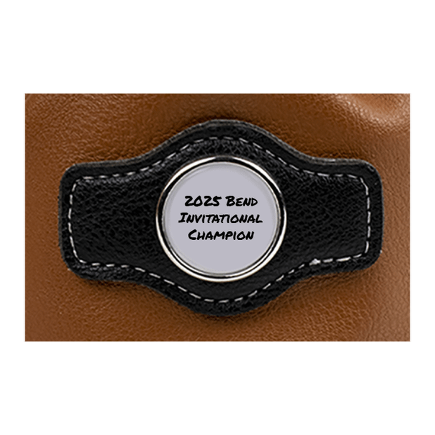 Synthetic leather drawstring pouch - Brown