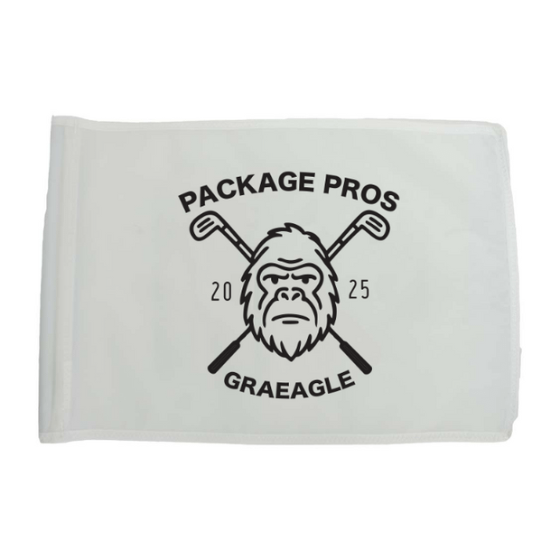 Golf Flag - White