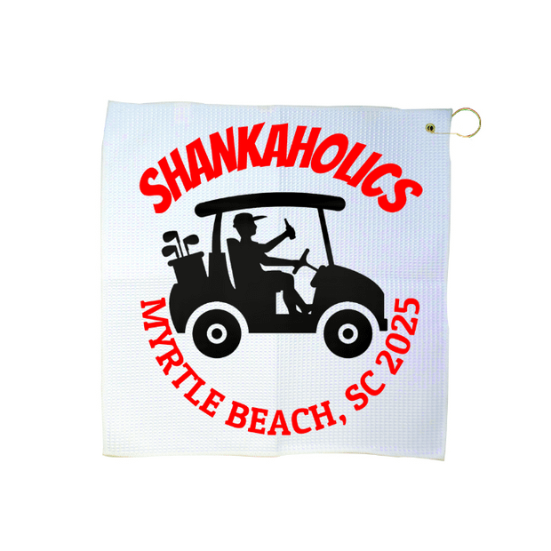 Custom 16" x 16" Waffle Golf Towel