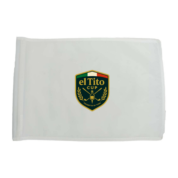 Golf Flag - White