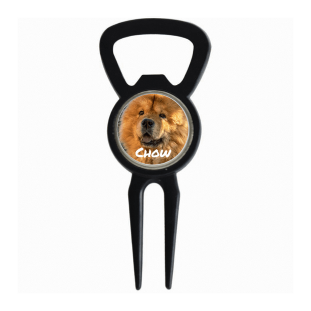 Divot Tool Bottle Opener Black