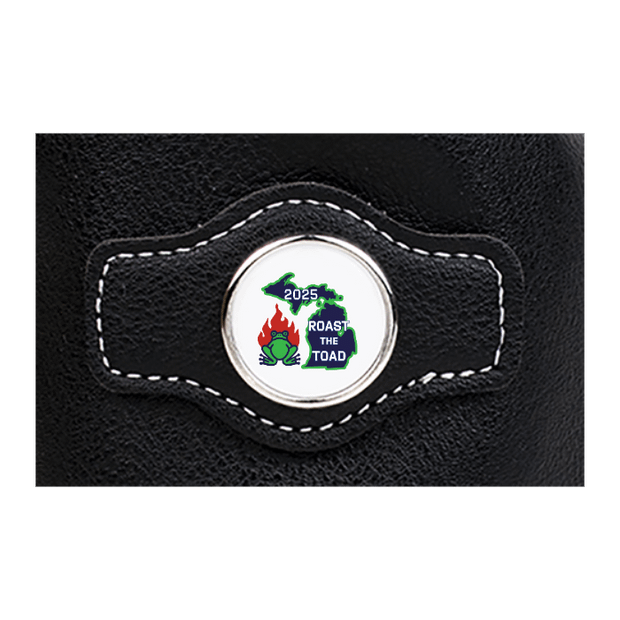 Synthetic leather drawstring pouch - Black