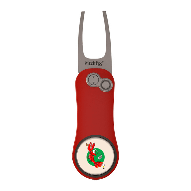 Red Pitchfix Hybrid 2.0 Divot Tool
