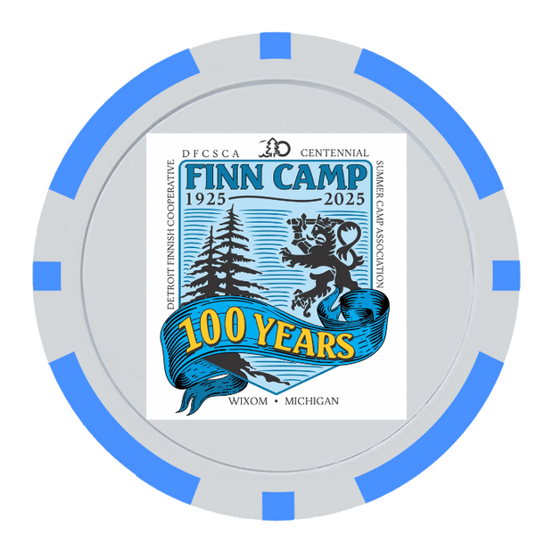 Light Blue Poker Chips