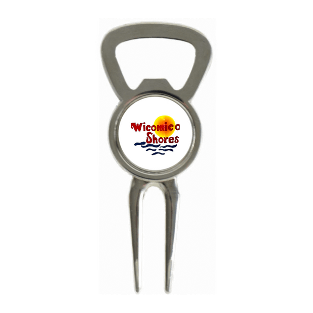 Divot Tool Bottle Opener Shiny Silver