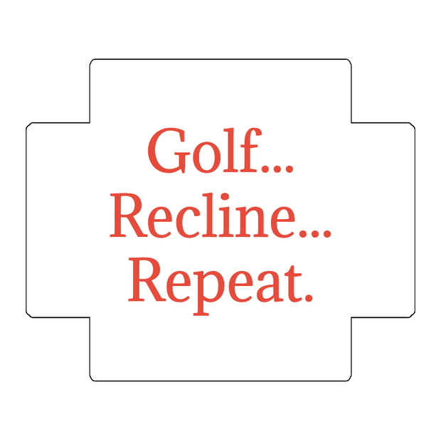 Custom Golf Ball Dozen Box Lid