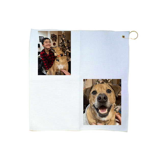 Custom 16" x 16" Waffle Golf Towel