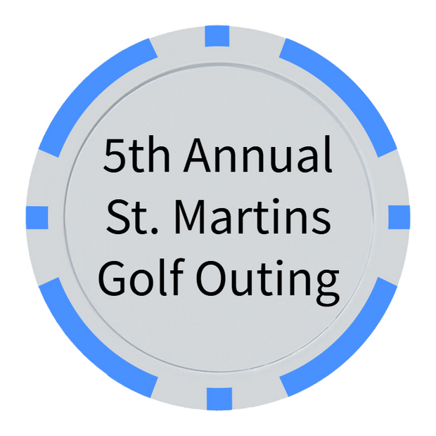 Light Blue Poker Chips