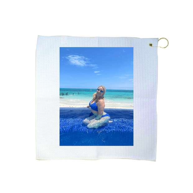 Custom 16" x 16" Waffle Golf Towel